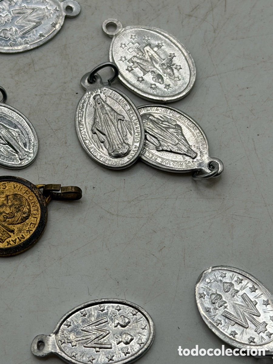 Antig&uuml;edades: Lote de Medallas Religiosas - Foto 5