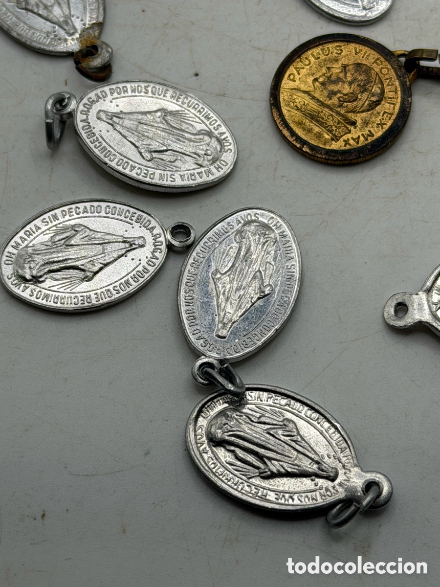 Antig&uuml;edades: Lote de Medallas Religiosas - Foto 6