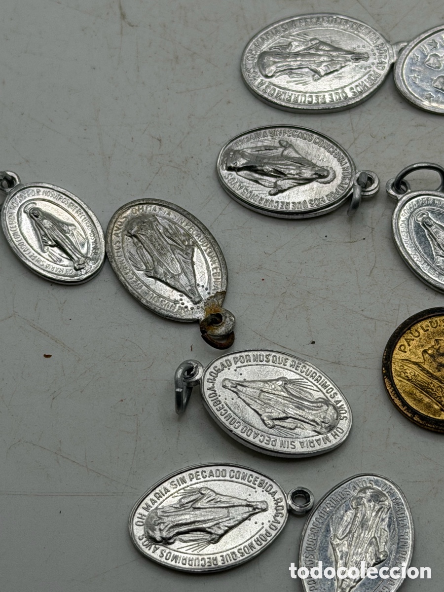 Antig&uuml;edades: Lote de Medallas Religiosas - Foto 7