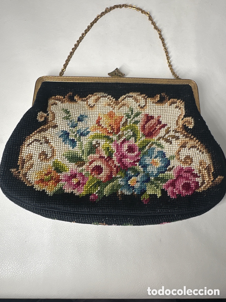 Antiquit&auml;ten: BOLSO DE TELA DE MEDIADOS DEL SIGLO XX, EN BUEN ESTADO