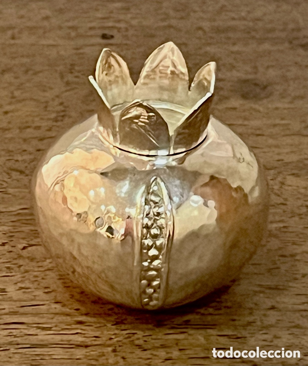 Antiquit&eacute;s: SALERO DE PLATA EN FORMA DE GRANADA - MARTEL&Eacute; - JOYER&Iacute;A MASS&Oacute;