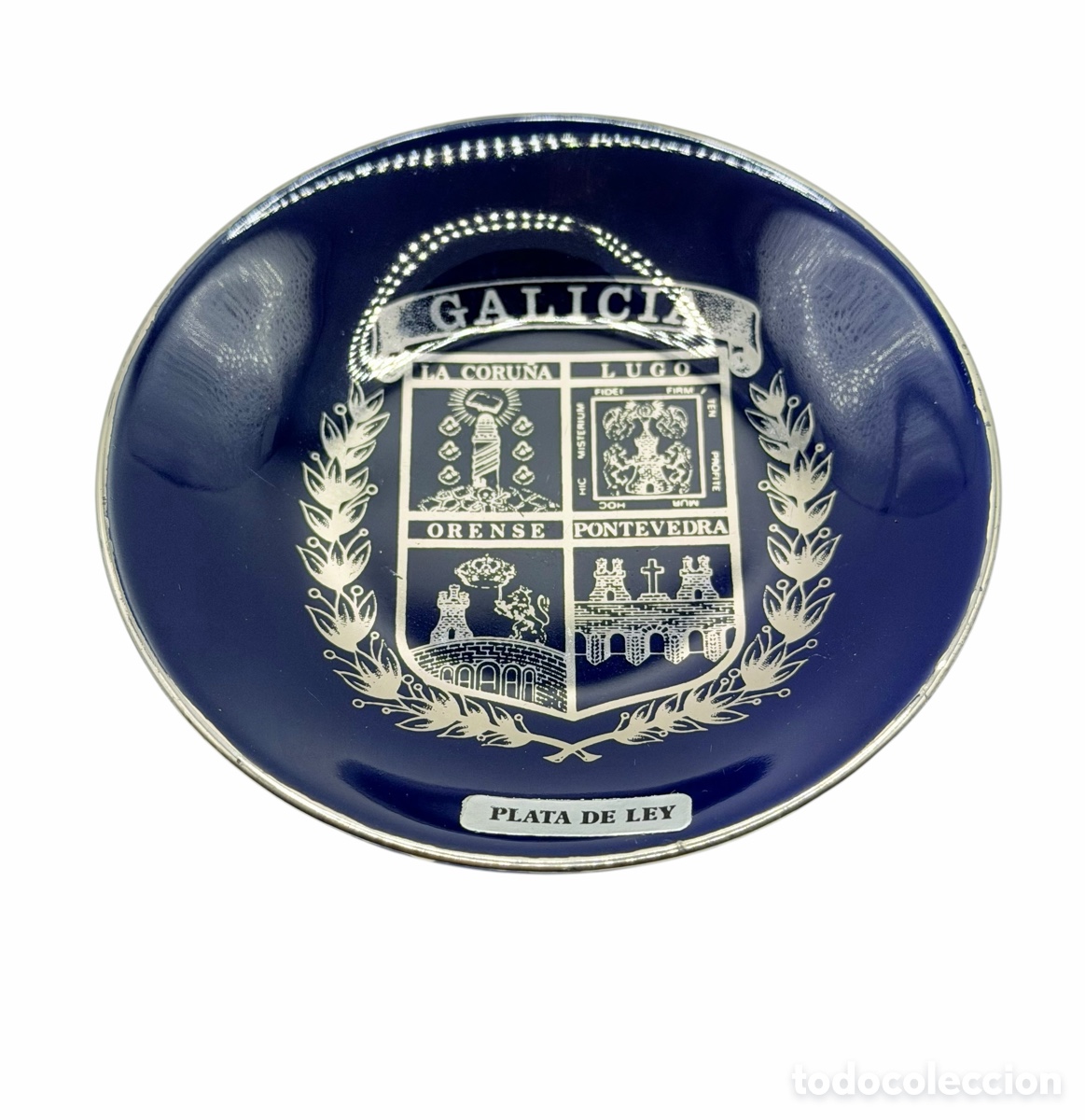 Antig&uuml;edades: Plato Pintado de Plata