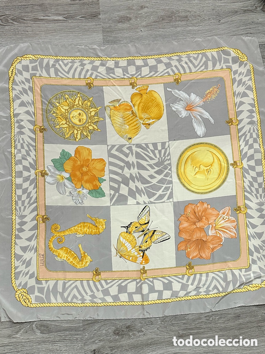 Antiquit&eacute;s: ANTIGUO PA&Ntilde;UELO DE SEDA VINTAGE ZENITH