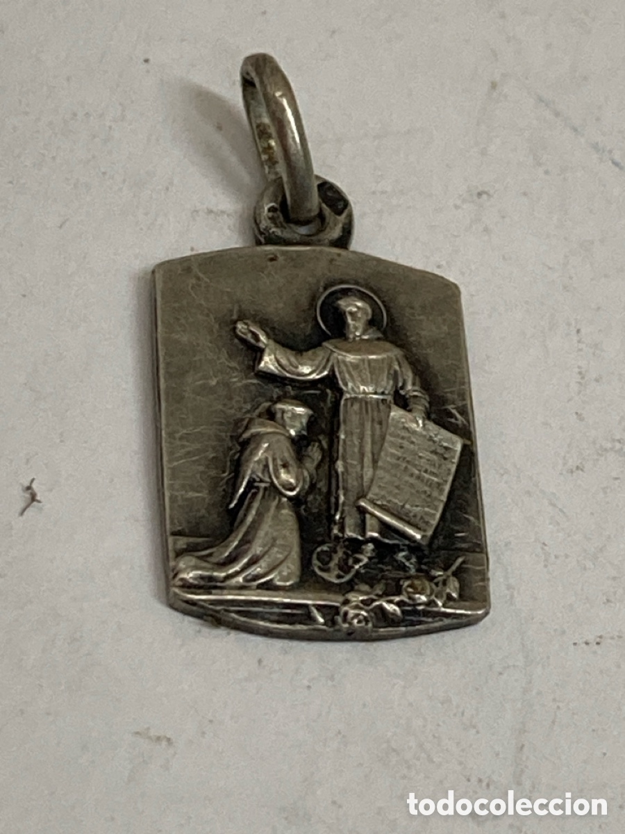 Antig&uuml;edades: Medalla de plata religiosa C628