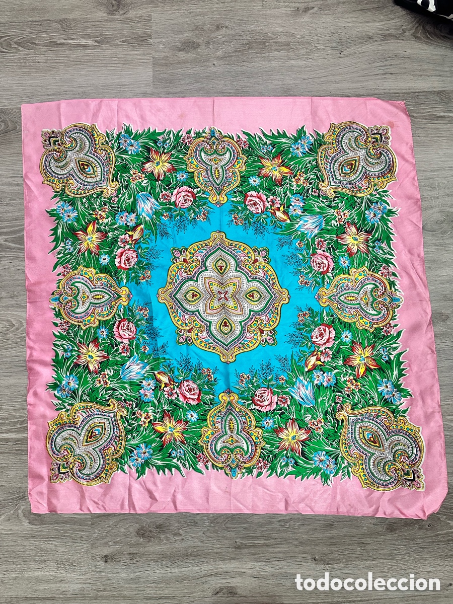 Oggetti Antichi: ANTIGUO PA&Ntilde;UELO DE SEDA VINTAGE