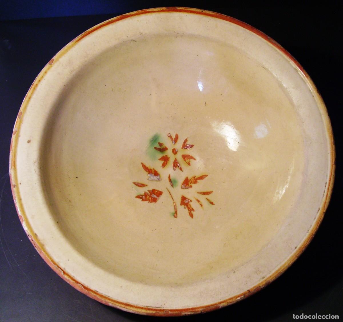 Antig&uuml;edades: PLATO CER&Aacute;MICA CATALANA DE LA BISBAL XIX &ndash; XX