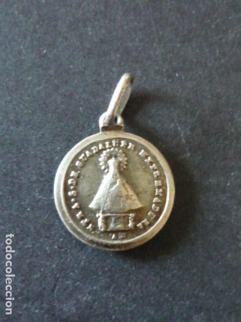 Antiquit&auml;ten: VIRGEN DE GUADALUPE Y SAGRADO CORAZON DE JESUS MEDALLA EN PLATA 1 CM