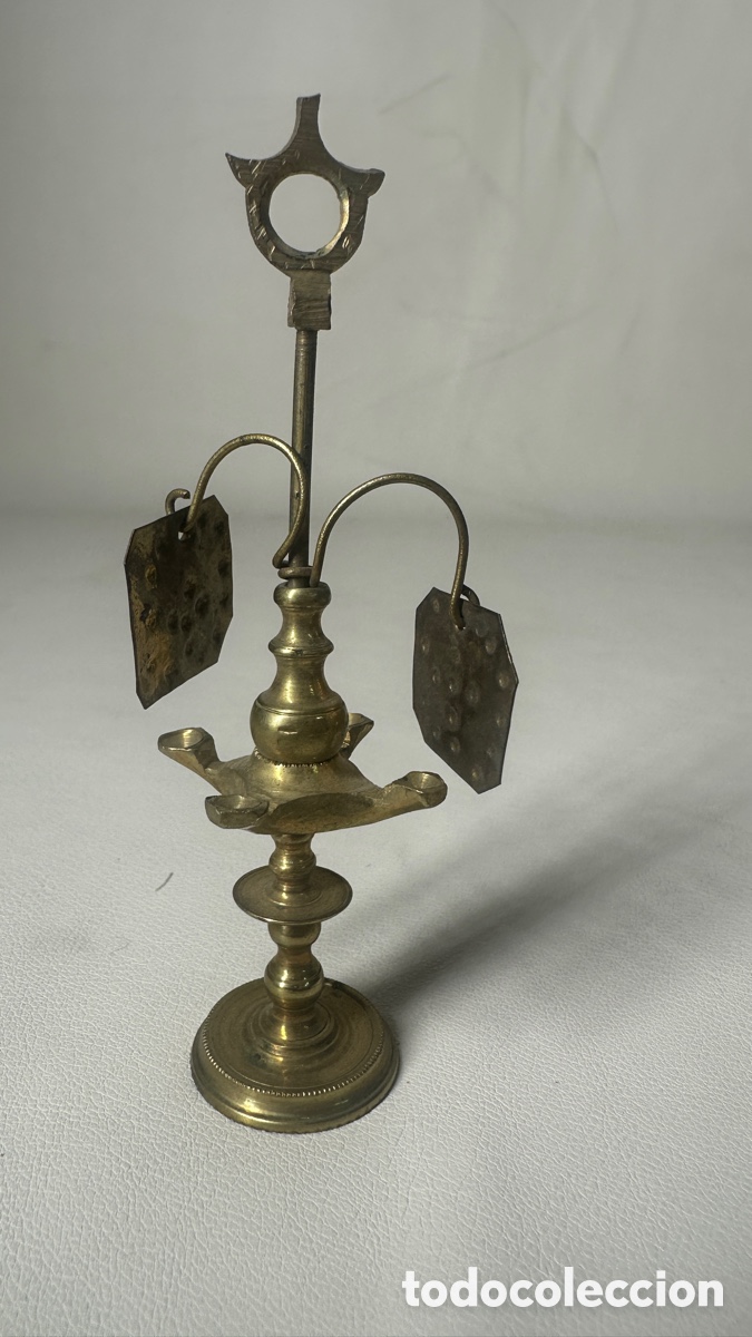 Antiquit&auml;ten: MINI LAMPARA DECORATIVA DE BRONCE