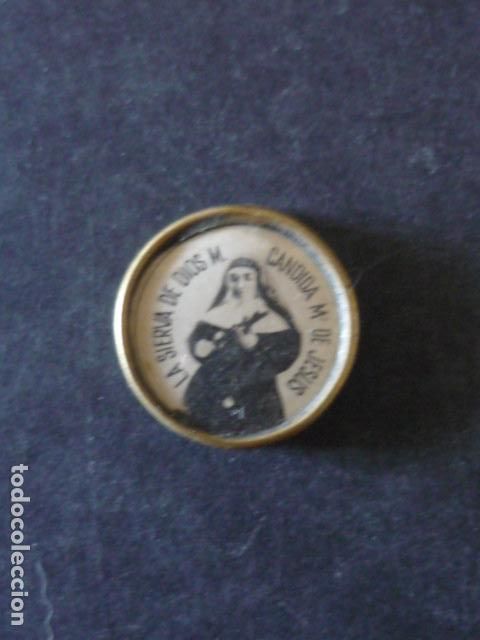 Antiques: SANTCANDIDA MARIA DE JESUS RELIQUIA TELA USADA 1 CM