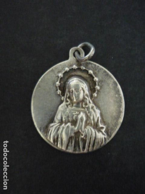Antiguidades: VIRGEN MARIA REINA Y MADRE DEL HOGAR ANTIGUA MEDALLA 1923 2.5 CM DIAMETRO