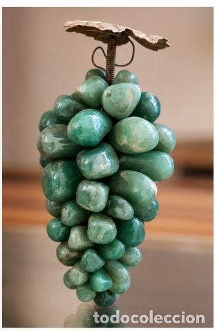 Antig&uuml;edades: RACIMO DECORATIVO DE PIEDRA VERDE - VINTAGE