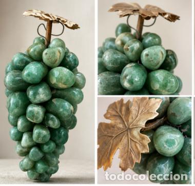 Antig&uuml;edades: RACIMO DECORATIVO DE PIEDRA VERDE - VINTAGE