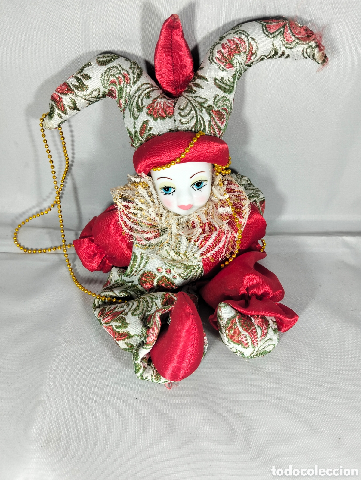 Antig&uuml;edades: Arlequin Mu&ntilde;eca Porcelana