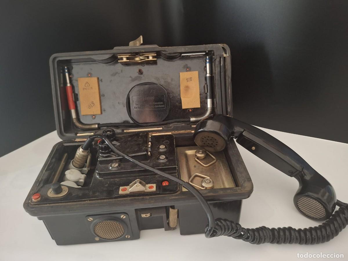 Oggetti Antichi: TEL&Eacute;FONO MILITAR DE CAMPA&Ntilde;A FF63M Funwerk K&ouml;lleda -RDA/NVA - GUERRA FR&Iacute;A