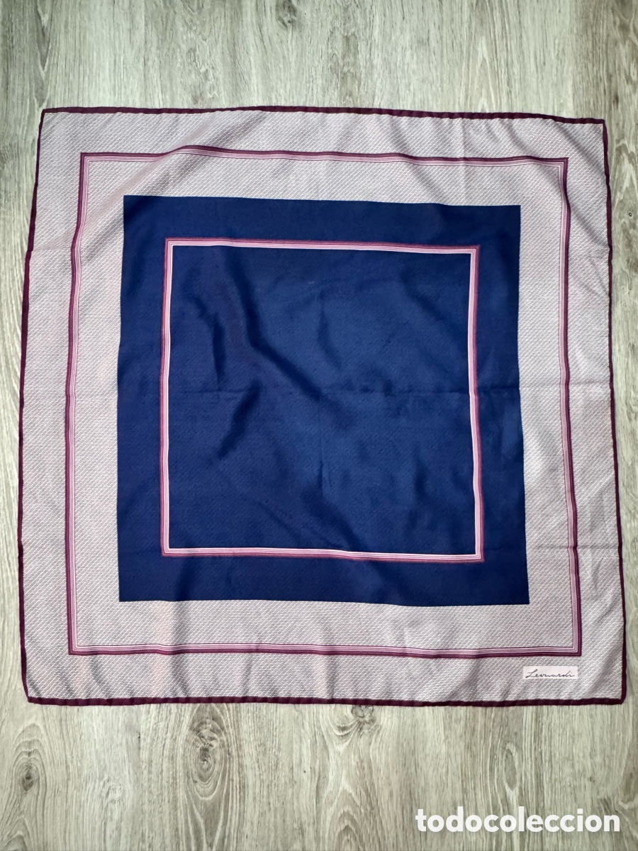 Antig&uuml;edades: ANTIGUO PA&Ntilde;UELO DE SEDA VINTAGE DI&Aacute;METRO 79cm x 79cm