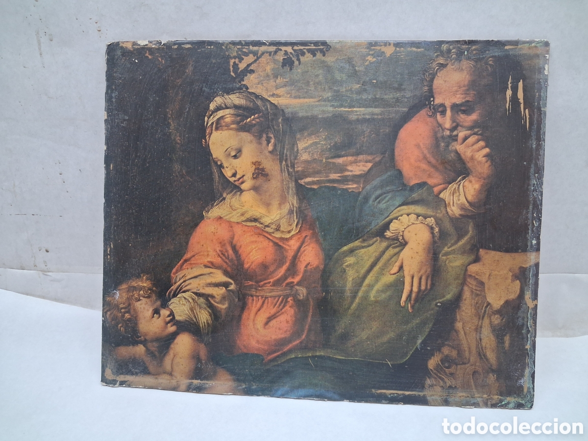 Antig&uuml;edades: Lamina sobre tablerillo - Foto 1