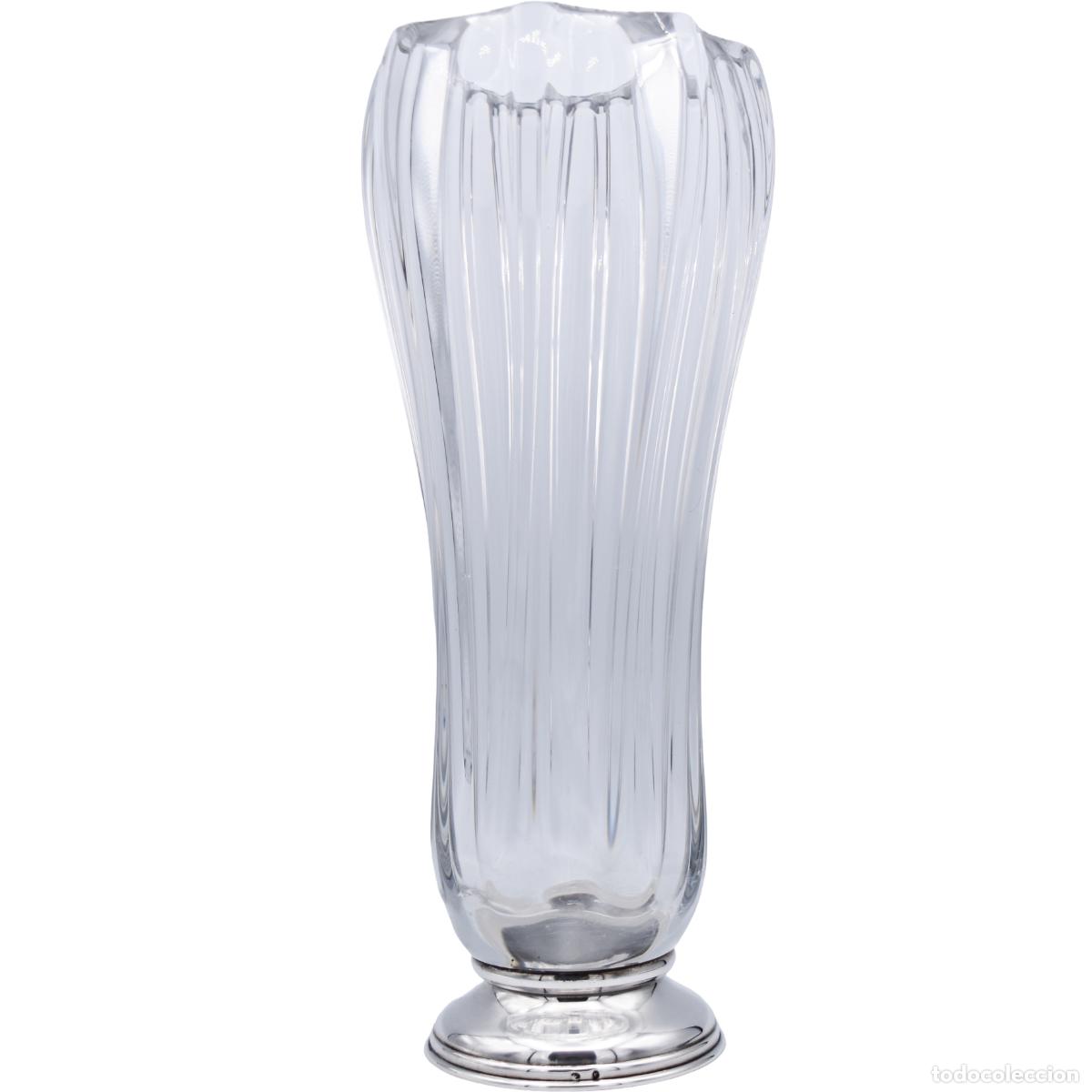 Antig&uuml;edades: Jarr&oacute;n de plata y cristal