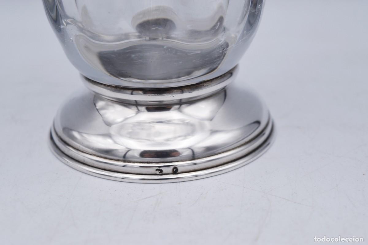 Antig&uuml;edades: Jarr&oacute;n de plata y cristal - Foto 4