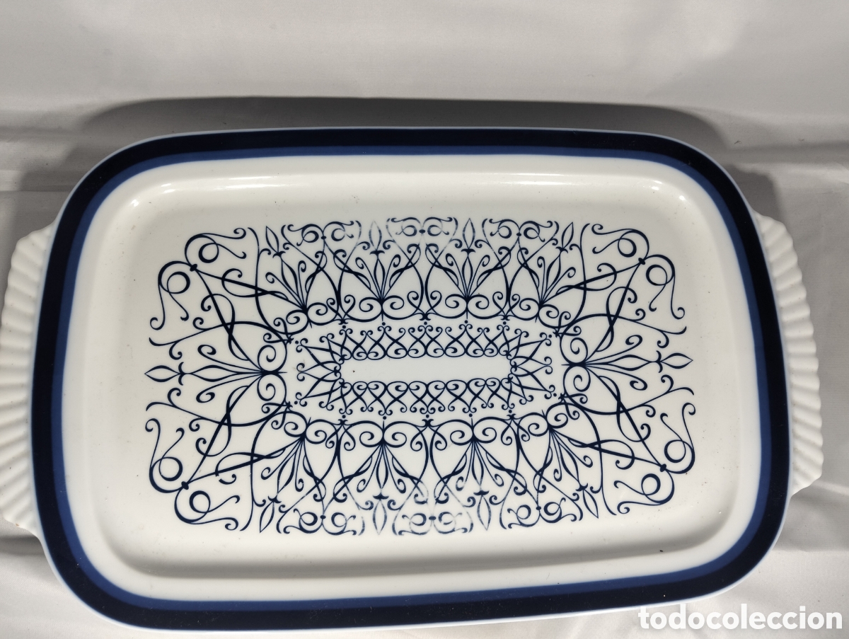 Antig&uuml;edades: rectangular para servir de porcelana o cer&aacute;mica, santa clara