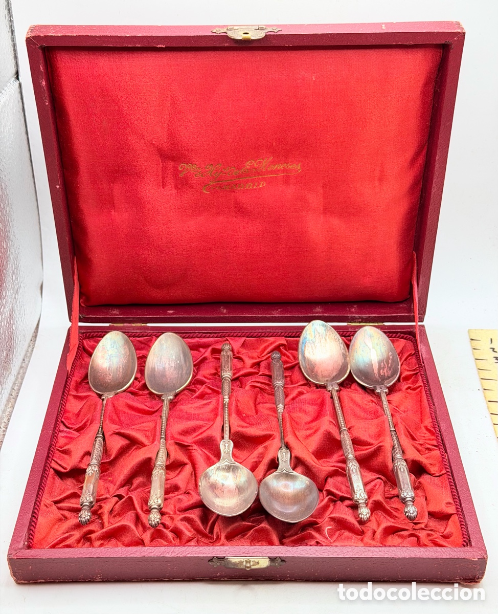 Oggetti Antichi: Antiguas Cucharas de Plata Meneses
