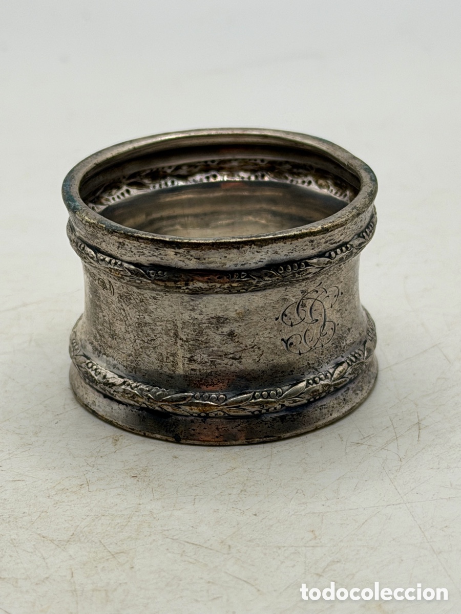 Oggetti Antichi: Antiguo Servilletero Plata 800