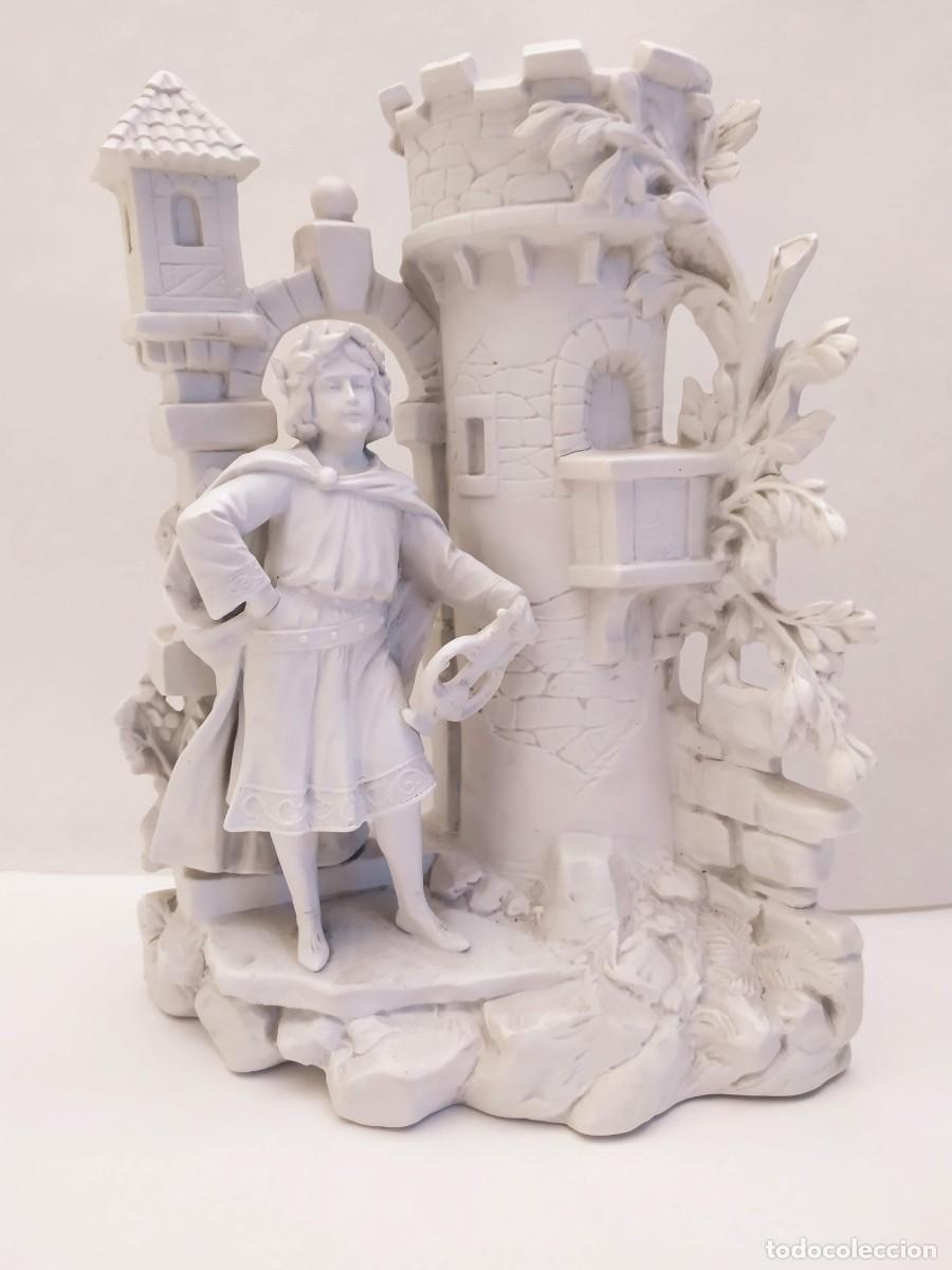 Oggetti Antichi: Jarr&oacute;n de biscuit. Blanco. M&uacute;sico. 26x22x11cm