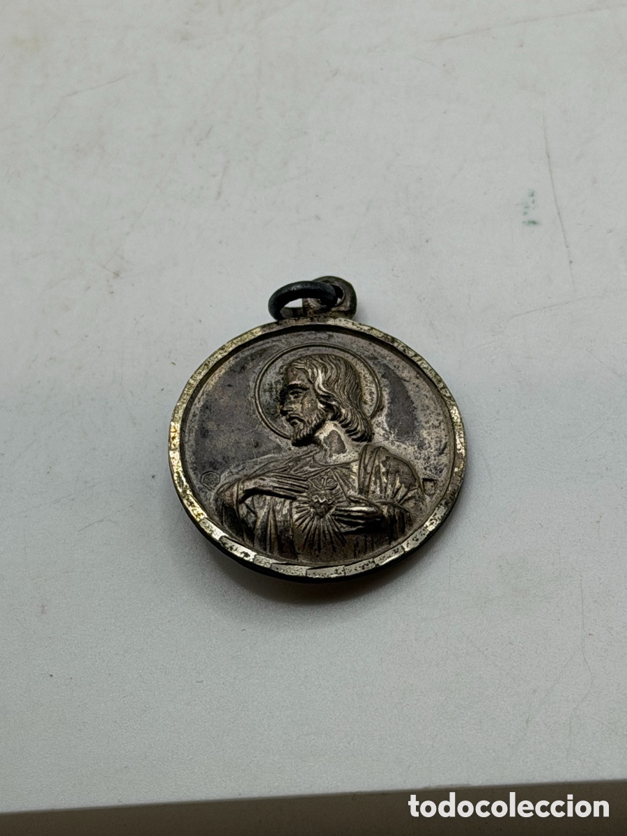 Antiquit&eacute;s: Medalla Religiosa de Plata
