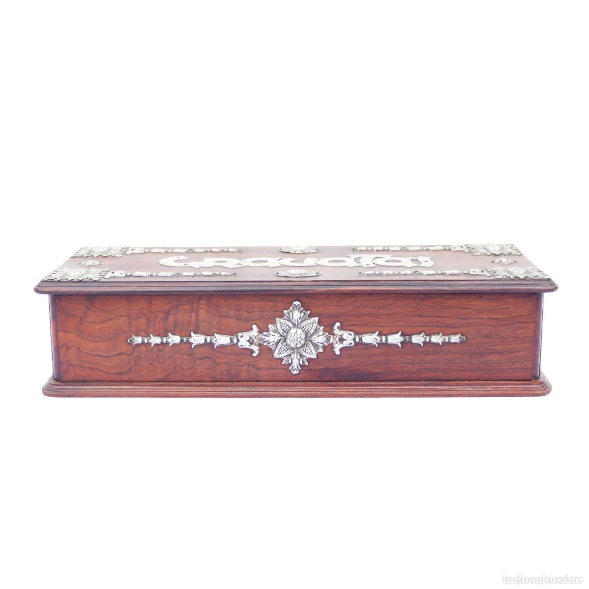 Antig&uuml;edades: Caja de Palo Santo y Plata - Foto 3