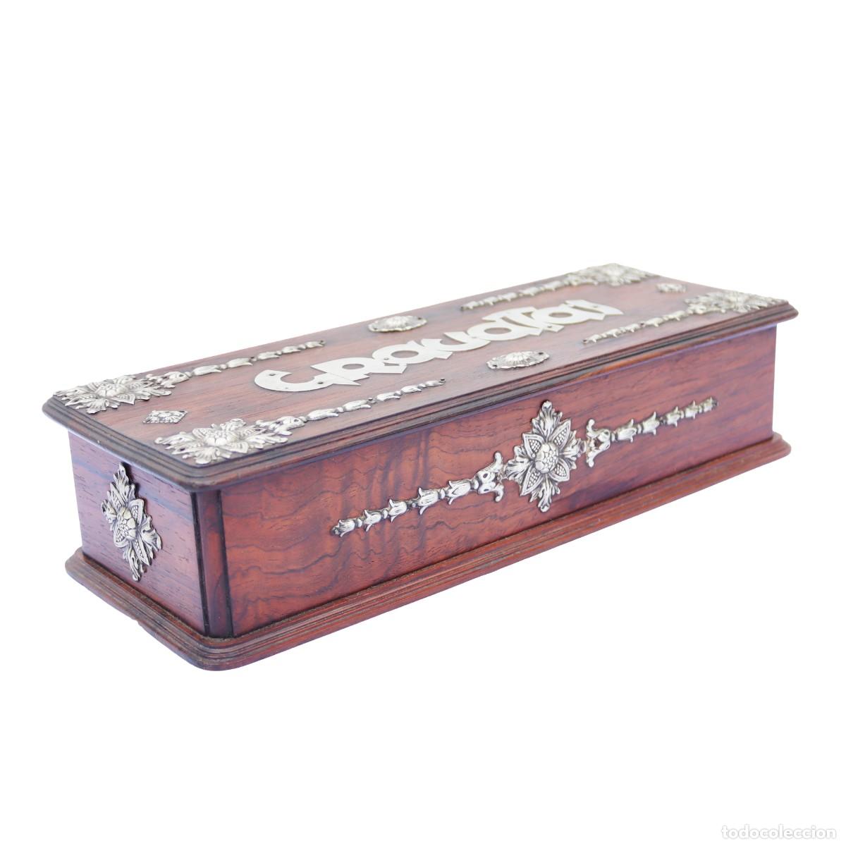 Antig&uuml;edades: Caja de Palo Santo y Plata - Foto 4
