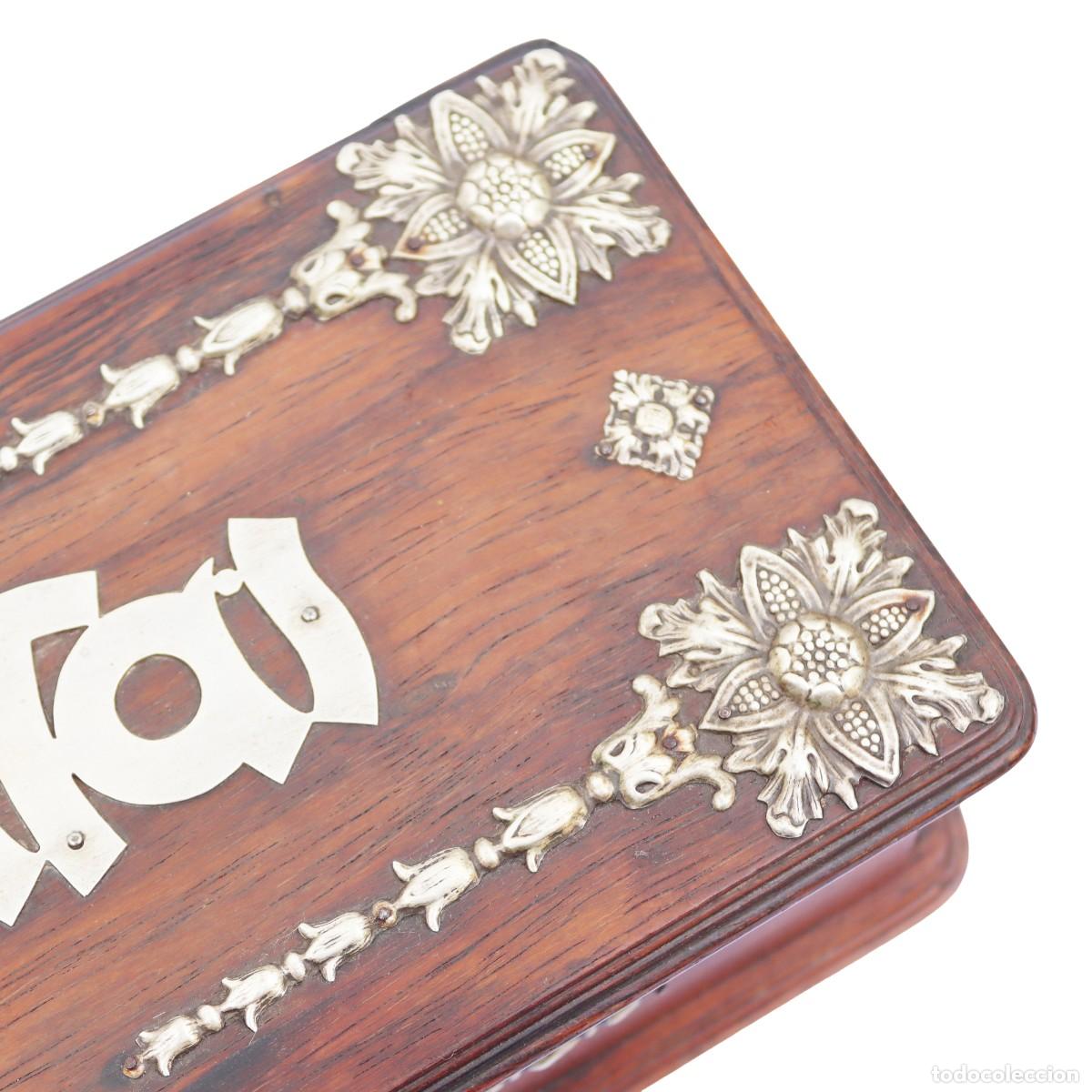 Antig&uuml;edades: Caja de Palo Santo y Plata - Foto 10