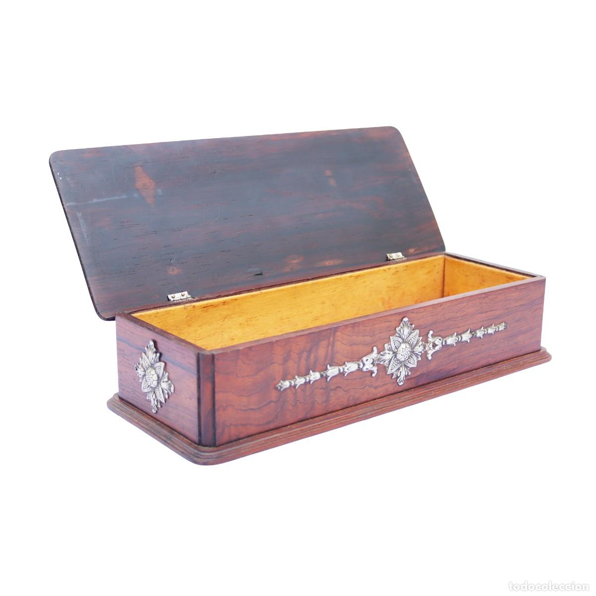 Antig&uuml;edades: Caja de Palo Santo y Plata - Foto 13