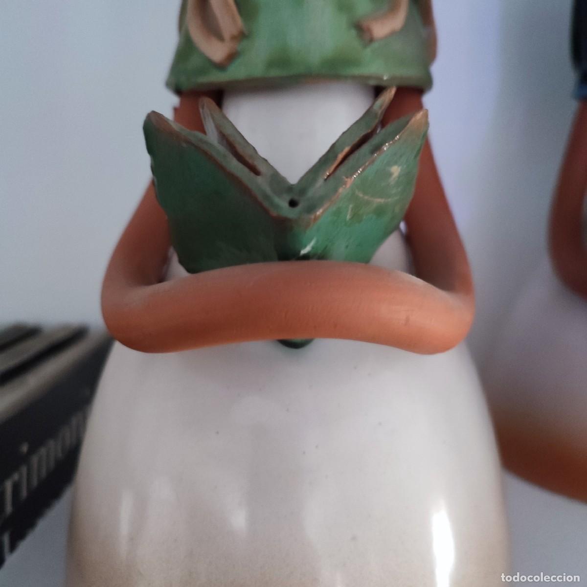 Antig&uuml;edades: Figura de cer&aacute;mica esmaltada - Foto 3