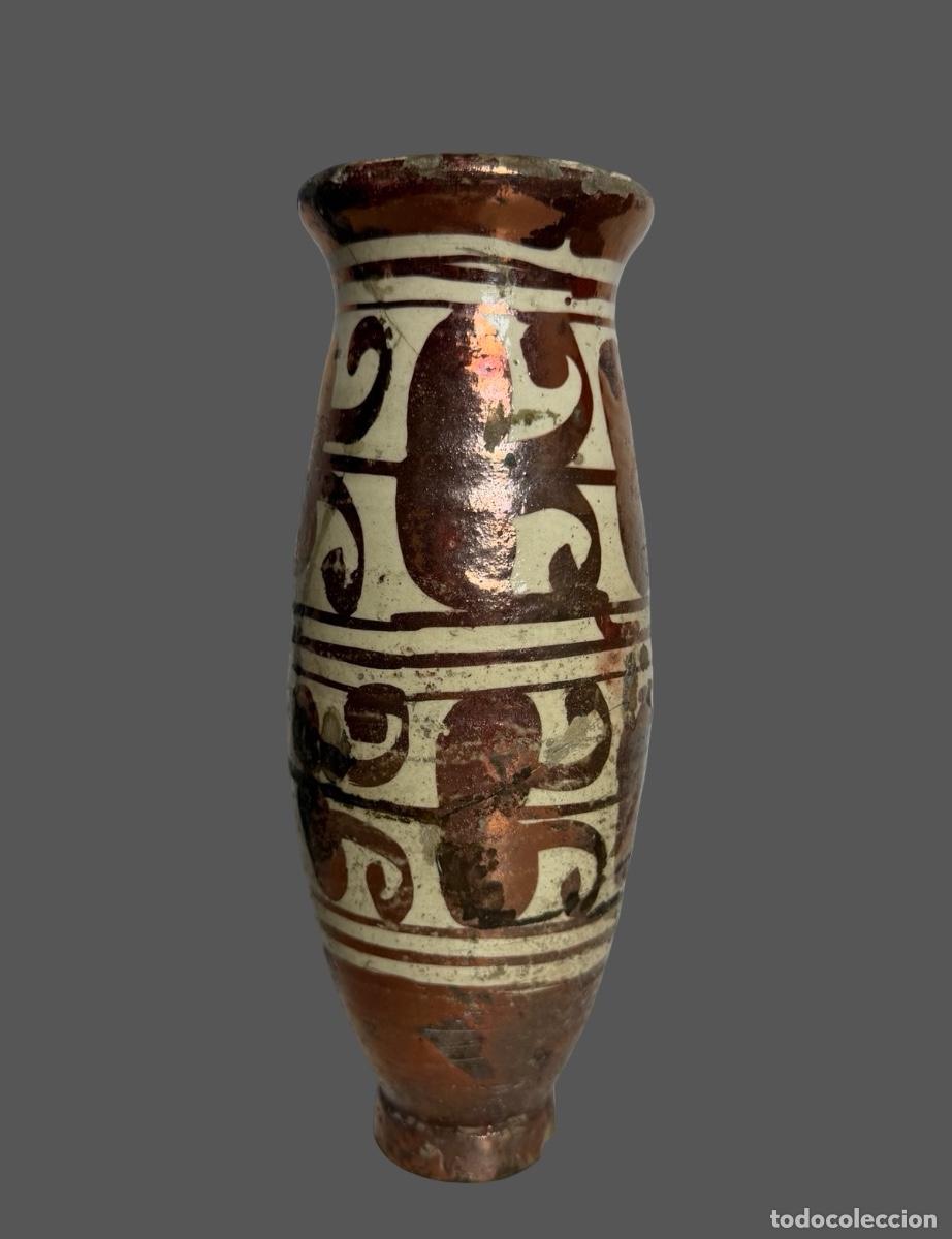 Antig&uuml;edades: Mielera de reflejos, Manises, siglo XVII - XVIII.