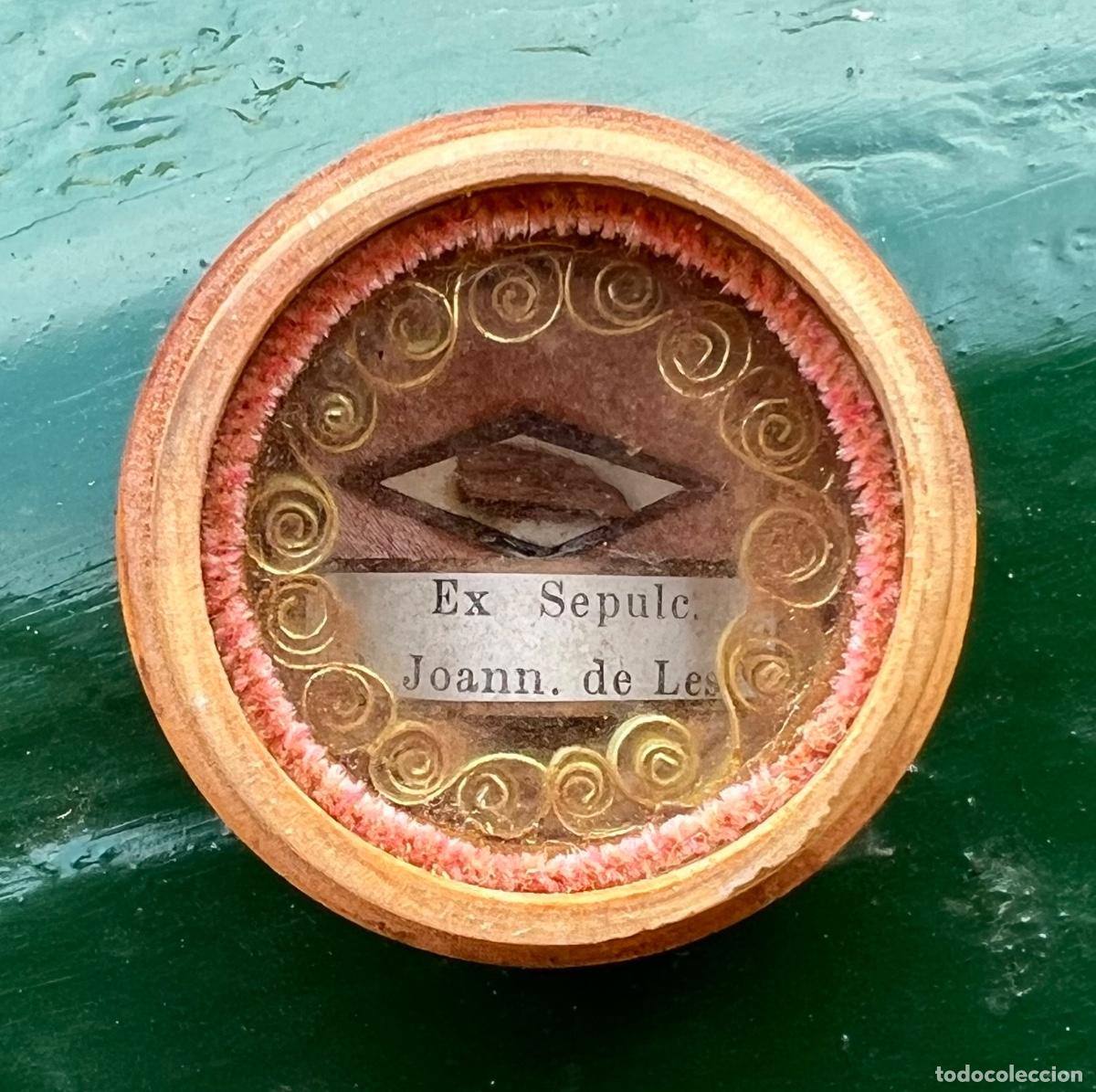 Antiques: Cajita de madera relicario de la Beata Juana de Lestonnac (Compa&ntilde;&iacute;a de Mar&iacute;a)