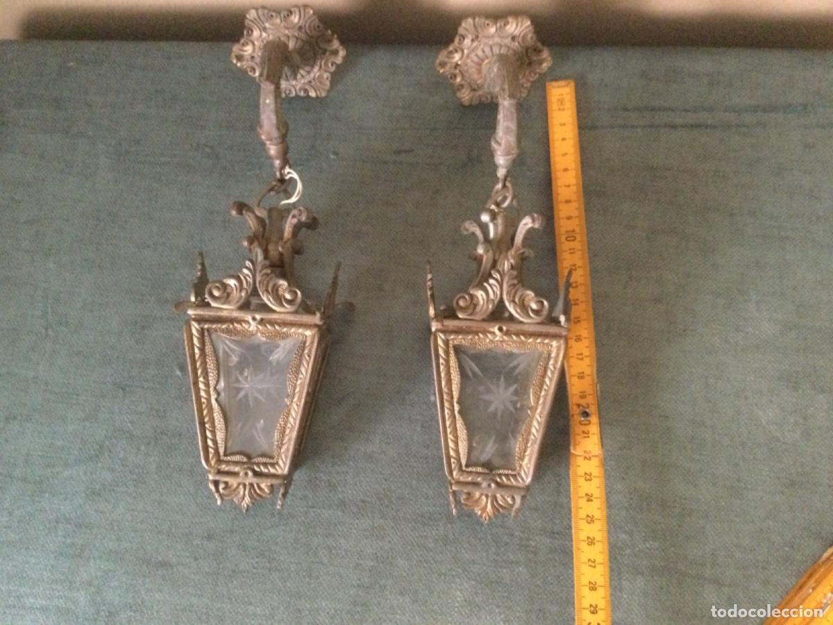 Antig&uuml;edades: PRECIOSOS Y ANTIGUOS FAROLES DE BRONCE