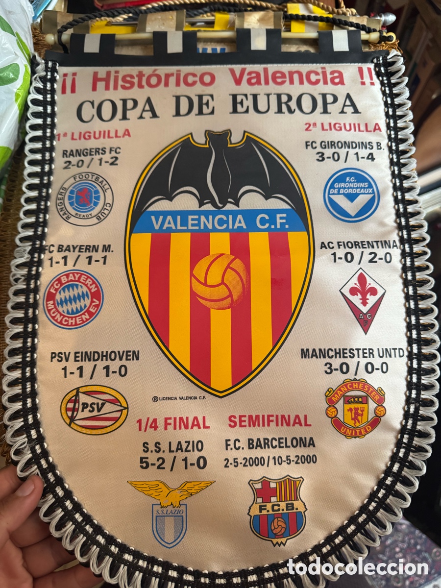 Antig&uuml;edades: Bander&iacute;n Val&egrave;ncia Copa de Europa