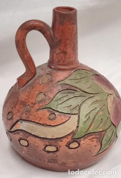 Oggetti Antichi: BOTELLA O BOTIJA DE CERAMICA DECORADA, A. FRANCO SANTAREM 520, PROTUGAL