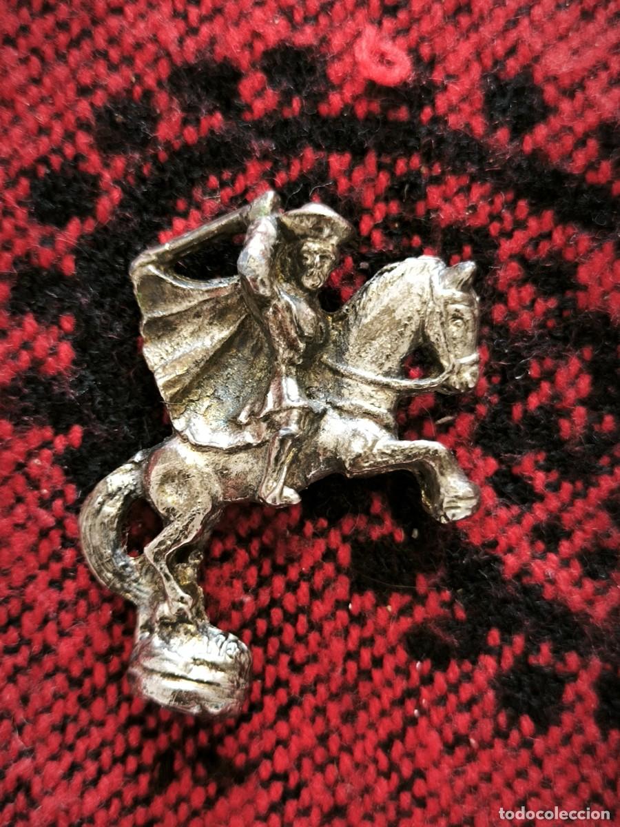 Antiques: Figura Santiago Matamoros A Caballo Metal Plateado Vintage Recuerdo Religioso