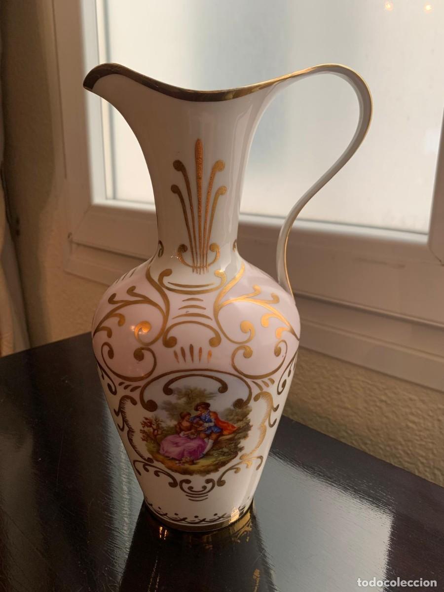 Antig&uuml;edades: Jarr&oacute;n Porcelana estilo Limoges Dorado y Blanco