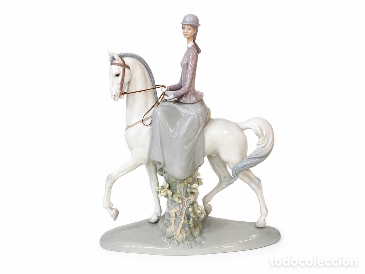 Antig&uuml;edades: Figura Amazona Female Equestrian by Fulgencio Garc&iacute;a para Lladr&oacute; Espa&ntilde;a 1977-1984