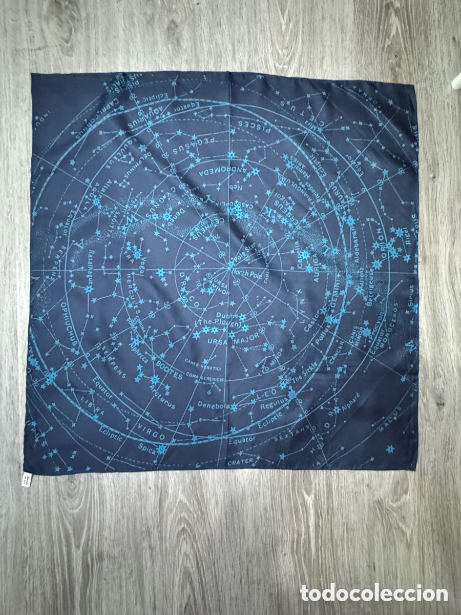 Oggetti Antichi: ANTIGUO PA&Ntilde;UELO DE SEDA VINTAGE DI&Aacute;METRO 67cm x 67cm