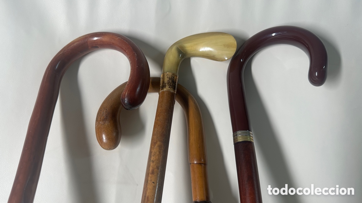 Antiguidades: LOTE DE 4 BASTONES (ASTA...)