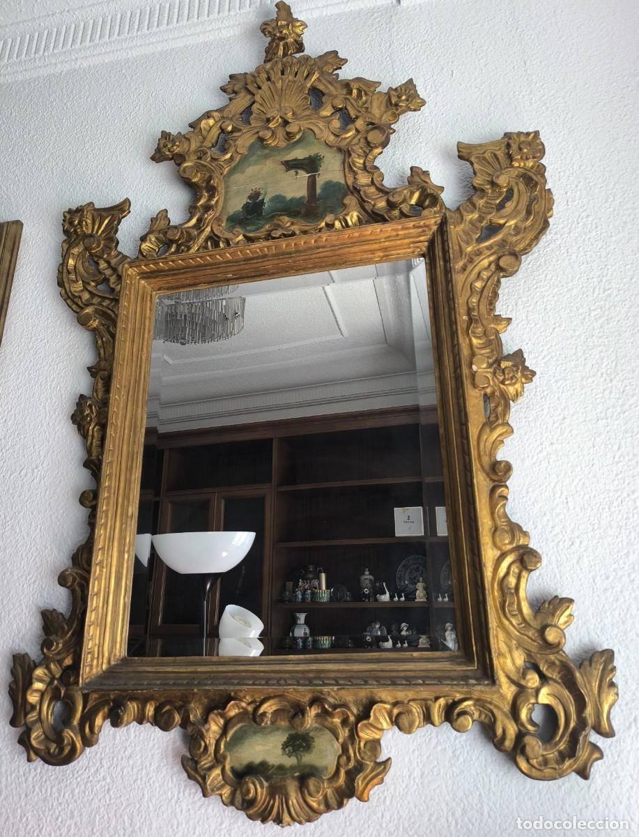 Antig&uuml;edades: Cornucopia espejo estilo barroco