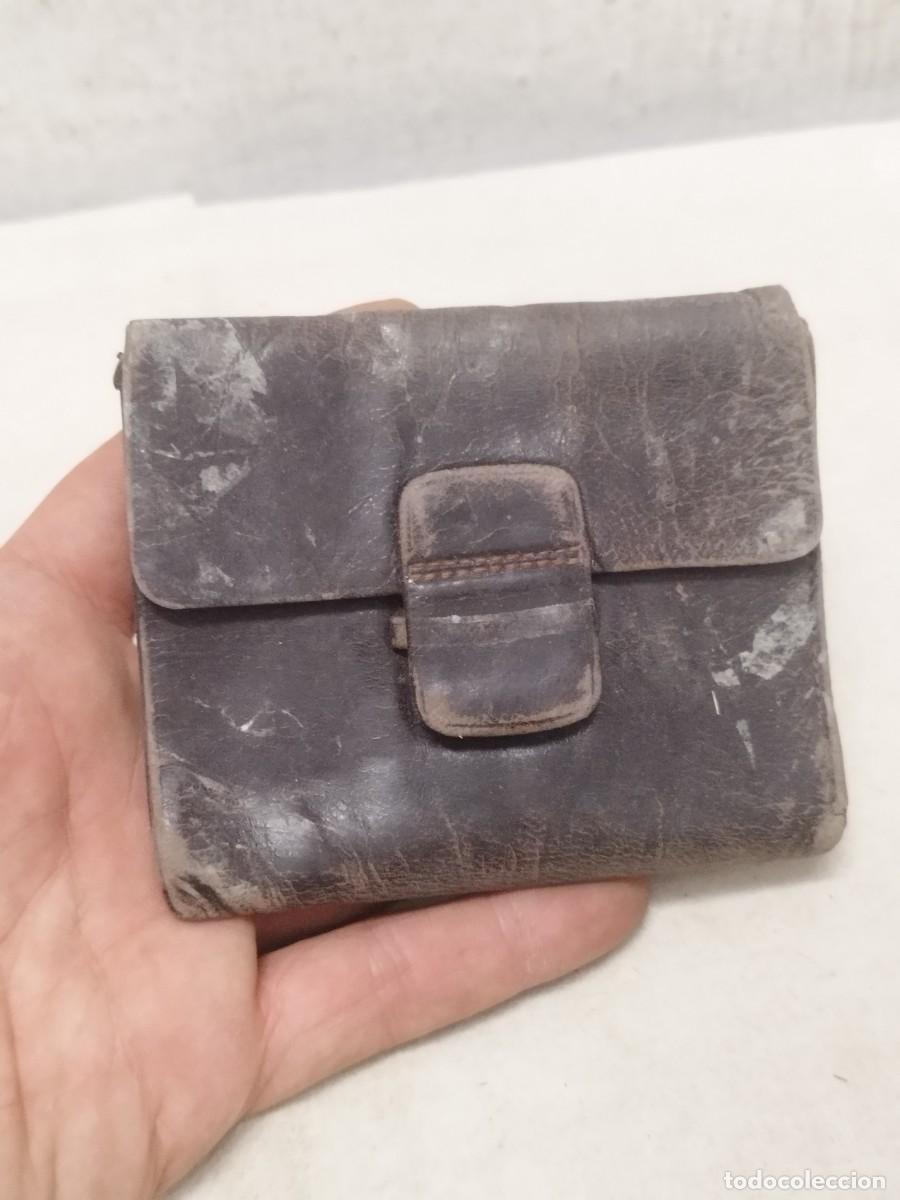 Antig&uuml;edades: Antigua cartera o billetera a restaurar de principios siglo XX.