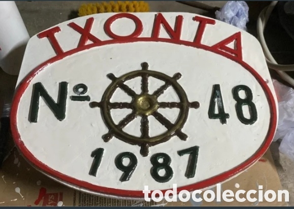 Antiguidades: Placa de barco pesquero