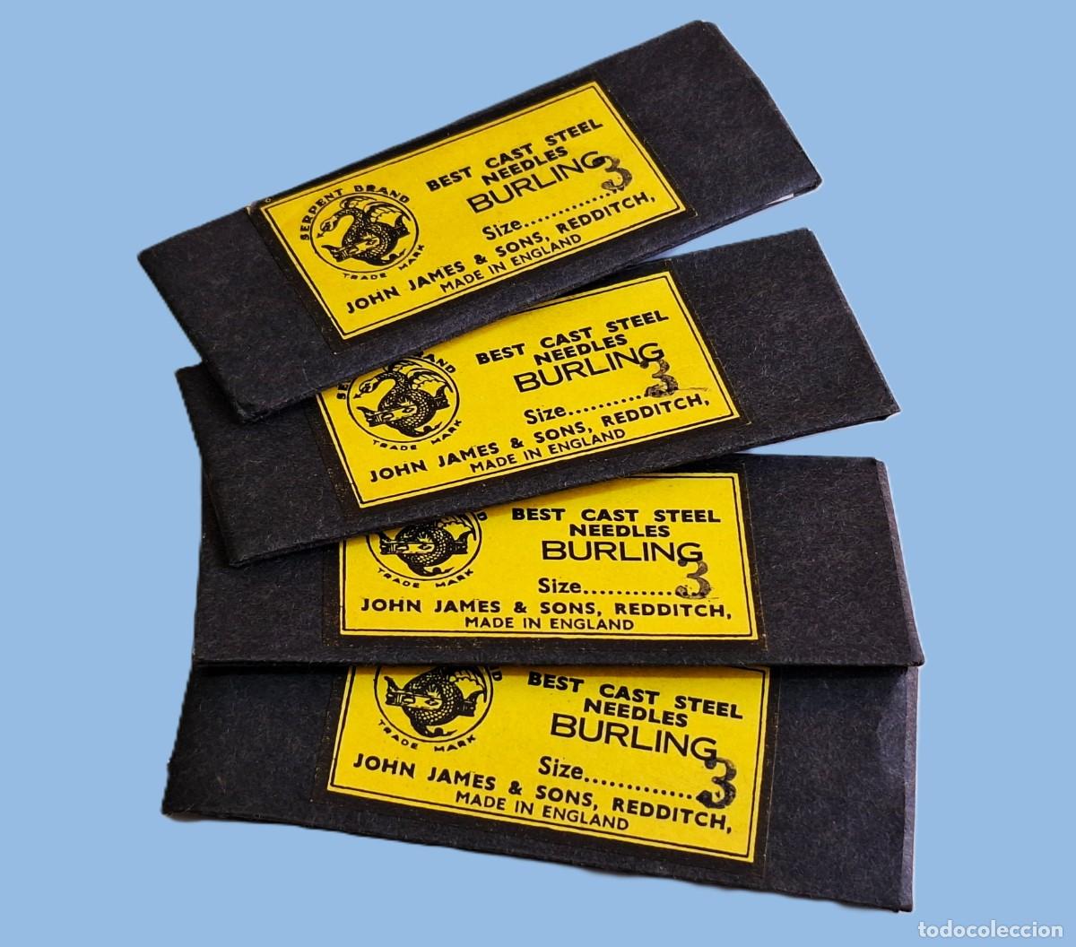 Antig&uuml;edades: 4 BLISTER DE AGUJAS NUEVAS N&ordm;3