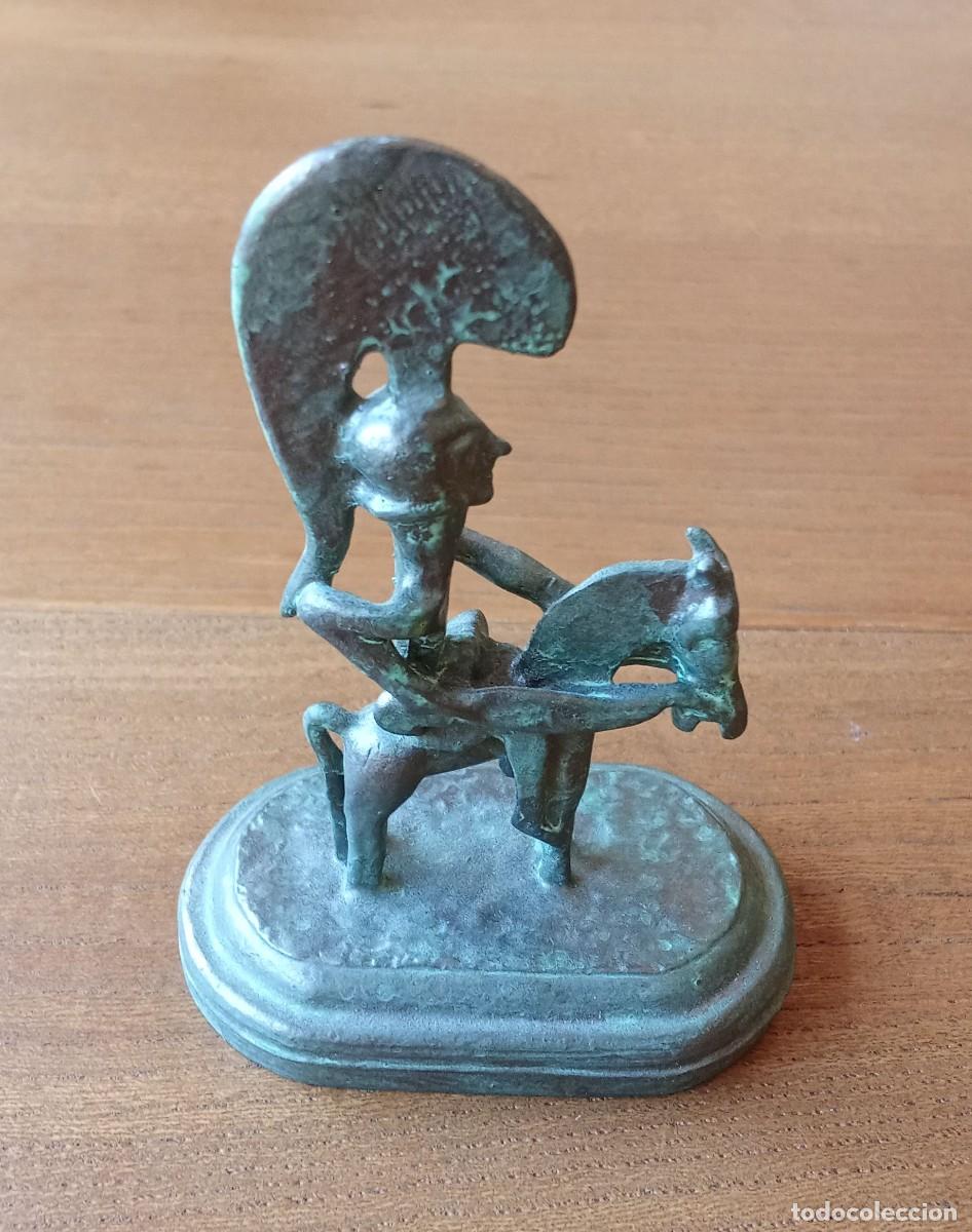 Antig&uuml;edades: Figura de jinete guerrero &iacute;bero de Mogente. Moixent. Museo Arqueol&oacute;gico de Valencia