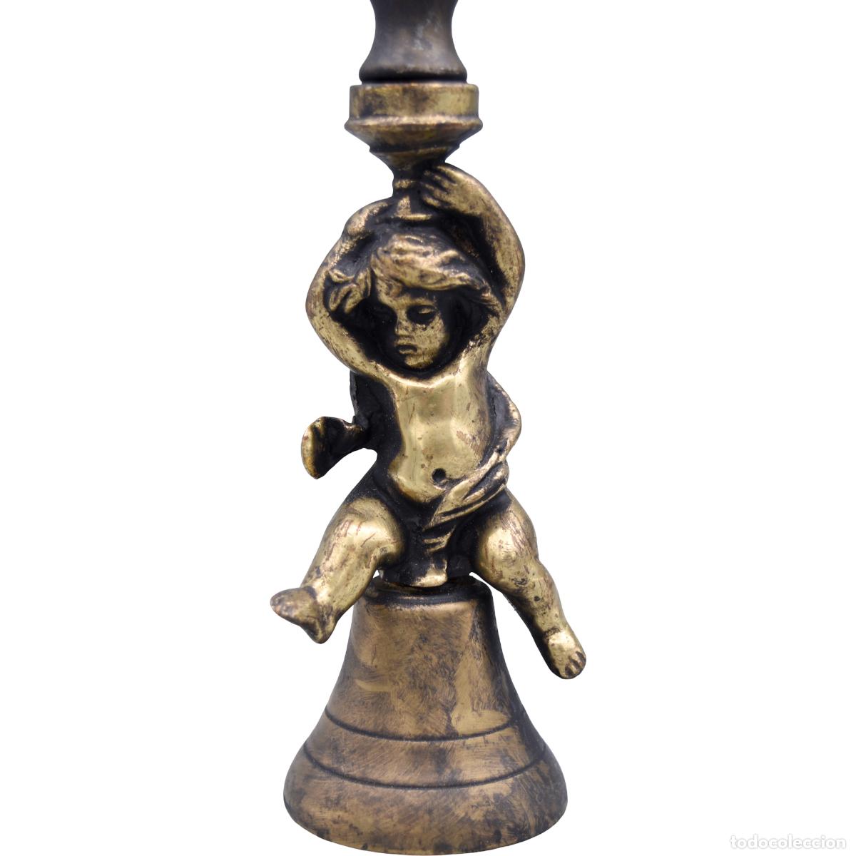 Antig&uuml;edades: Campana de bronce - Putti - Foto 1