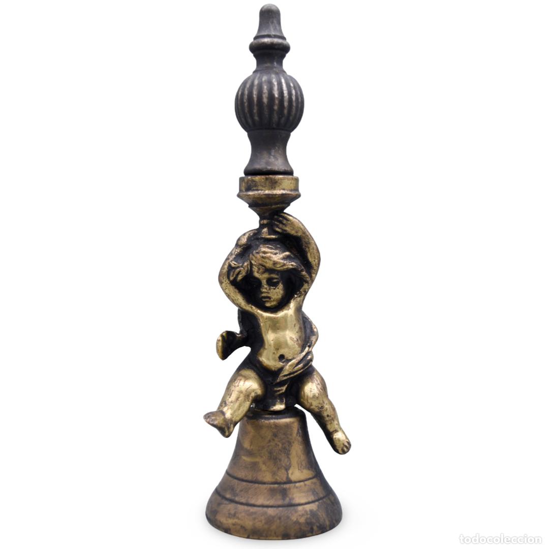 Antig&uuml;edades: Campana de bronce - Putti - Foto 2