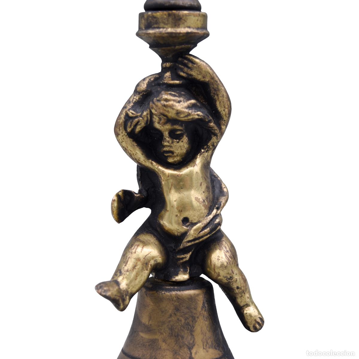 Antig&uuml;edades: Campana de bronce - Putti - Foto 3